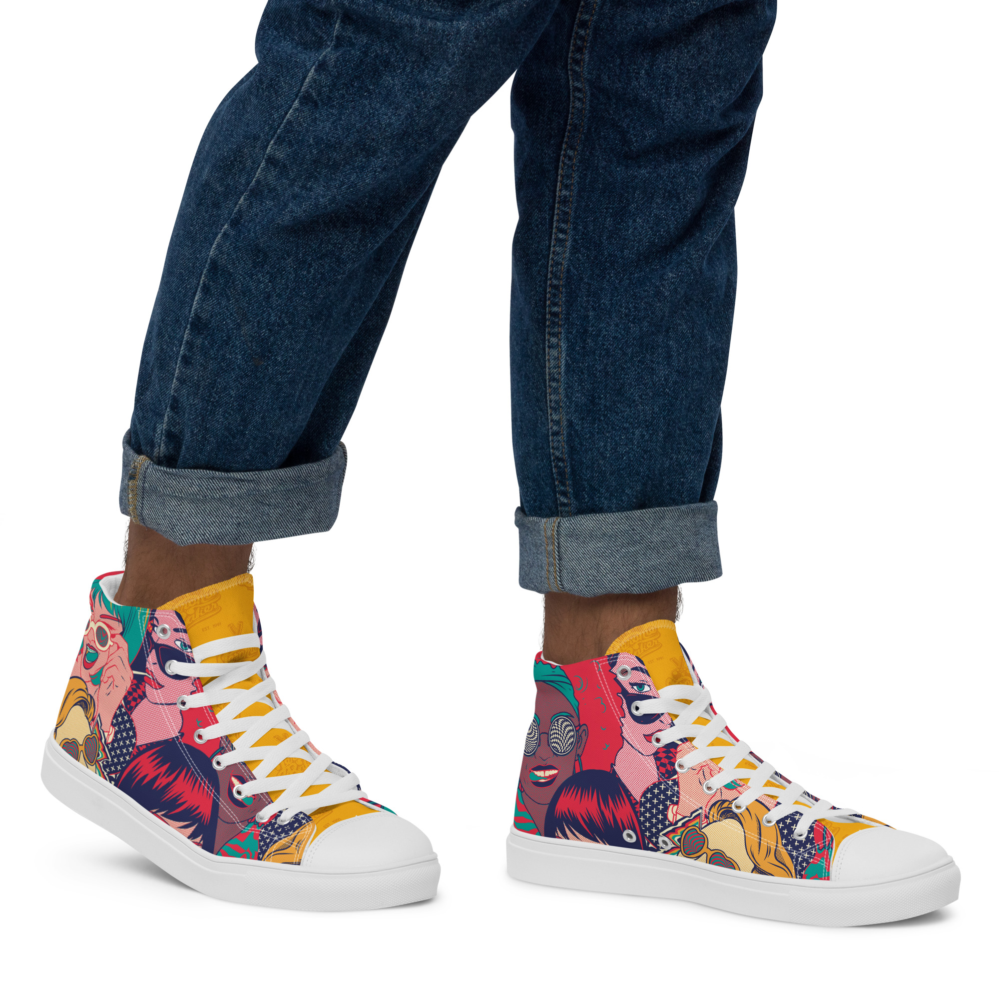 Men's High Top - NY Drop 1- Sativa Style Graphic - Image 3