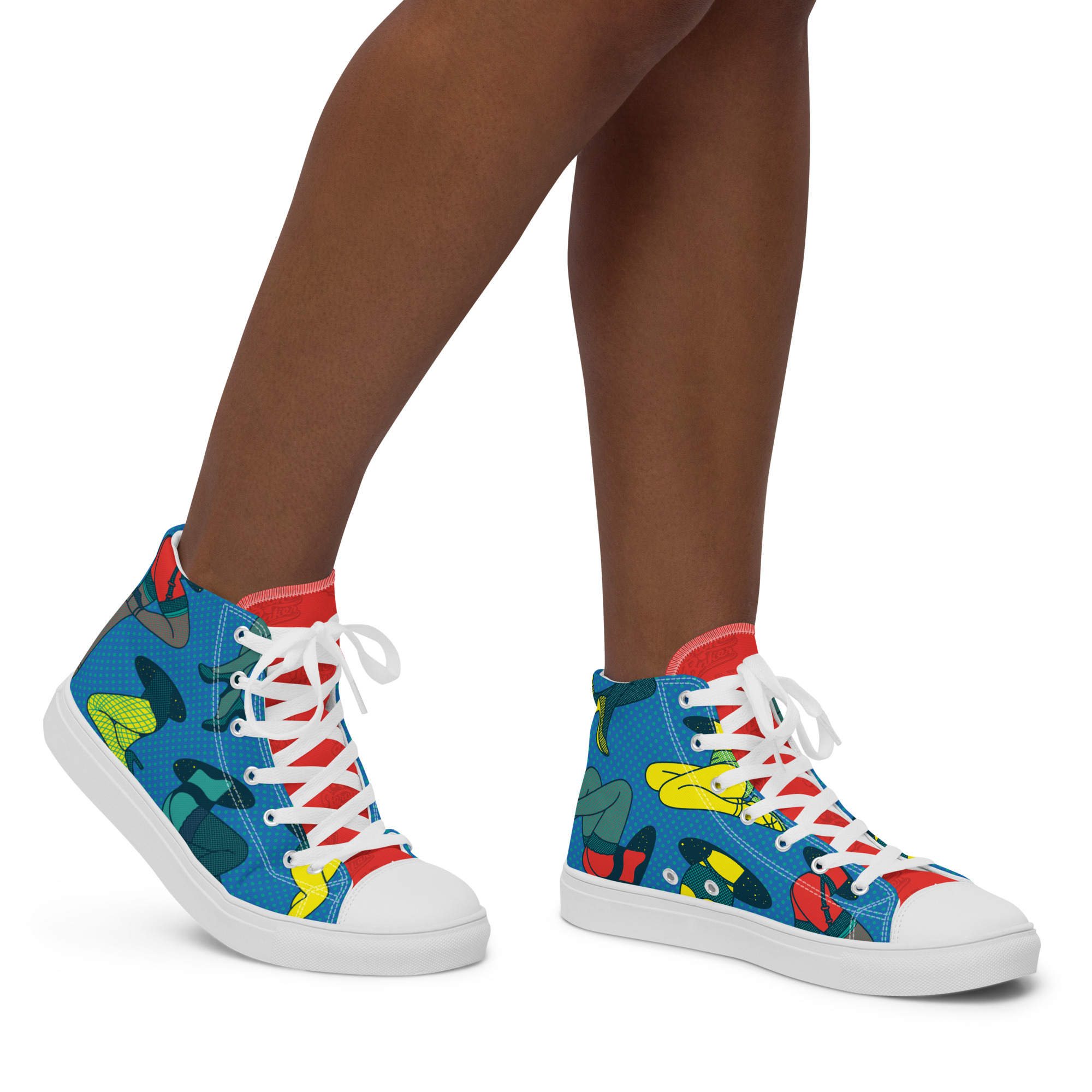 Women's High Top - NY Drop 1- Indica Style Graphic - Image 3