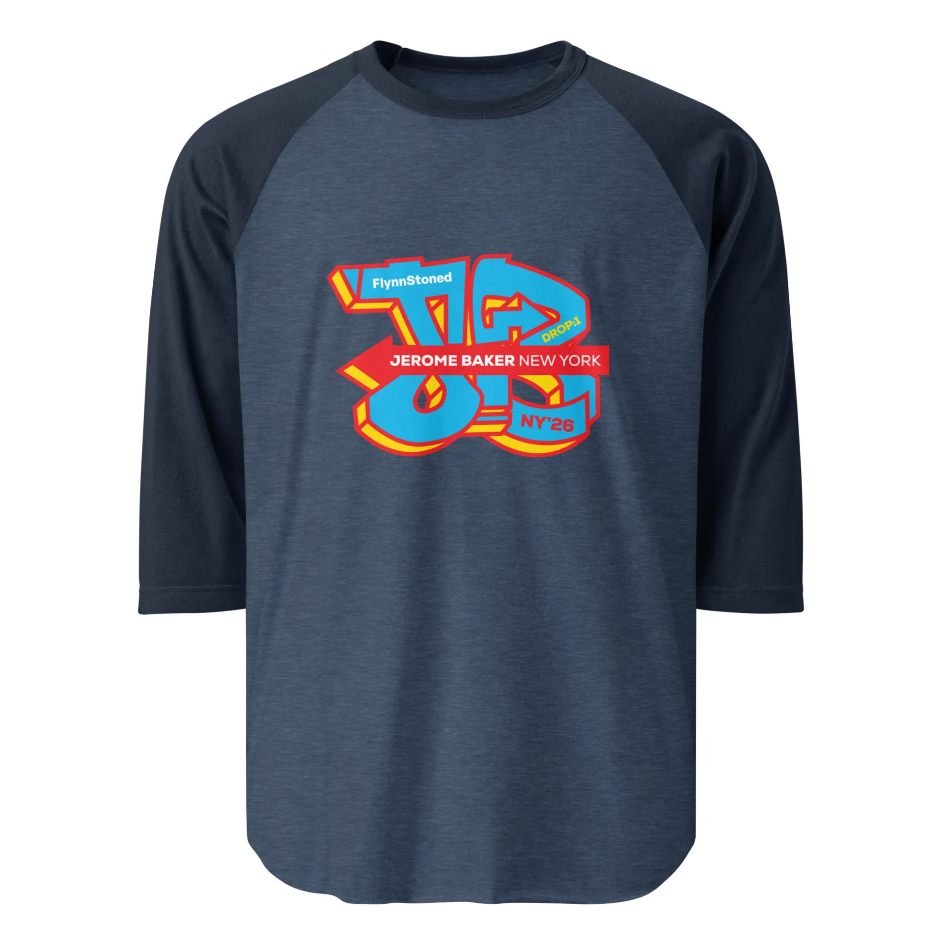 FlynnStoned – 3/4 sleeve raglan shirt - Image 2