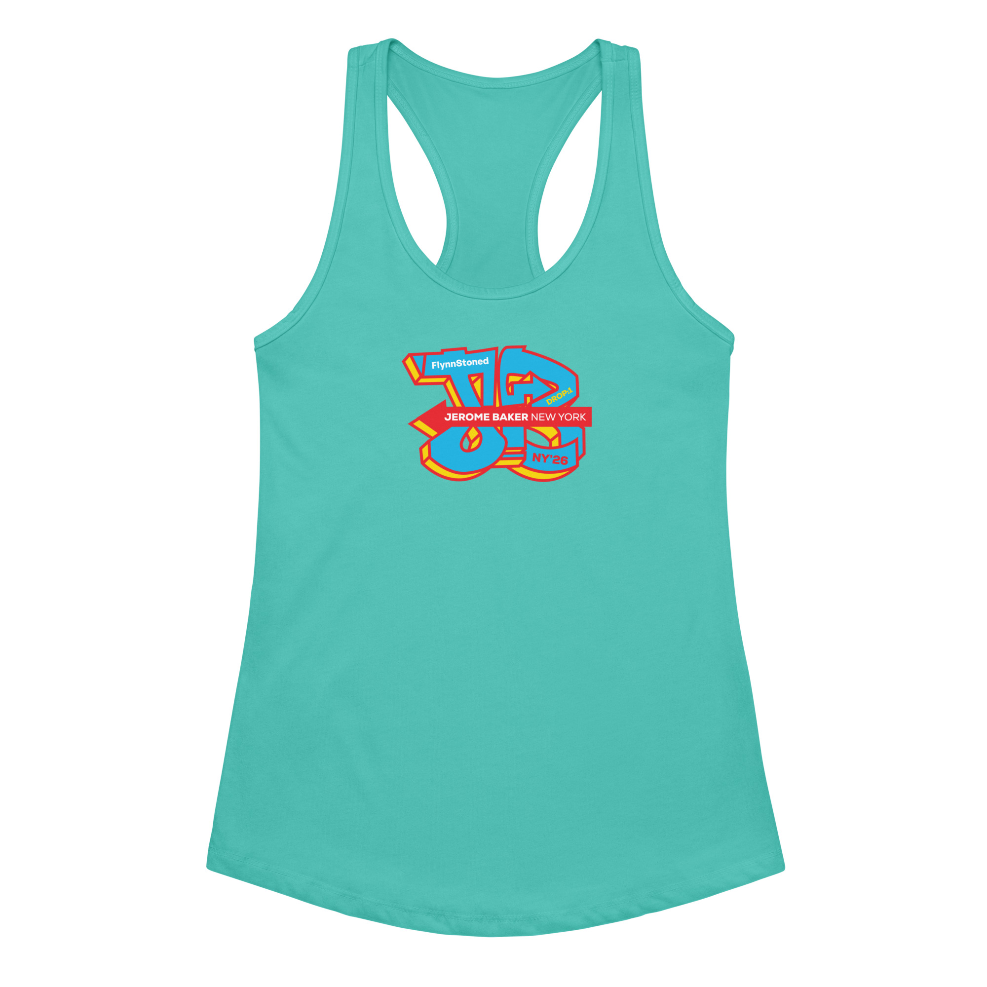 FlynnStoned – Women’s fitted racerback tank top - Image 4