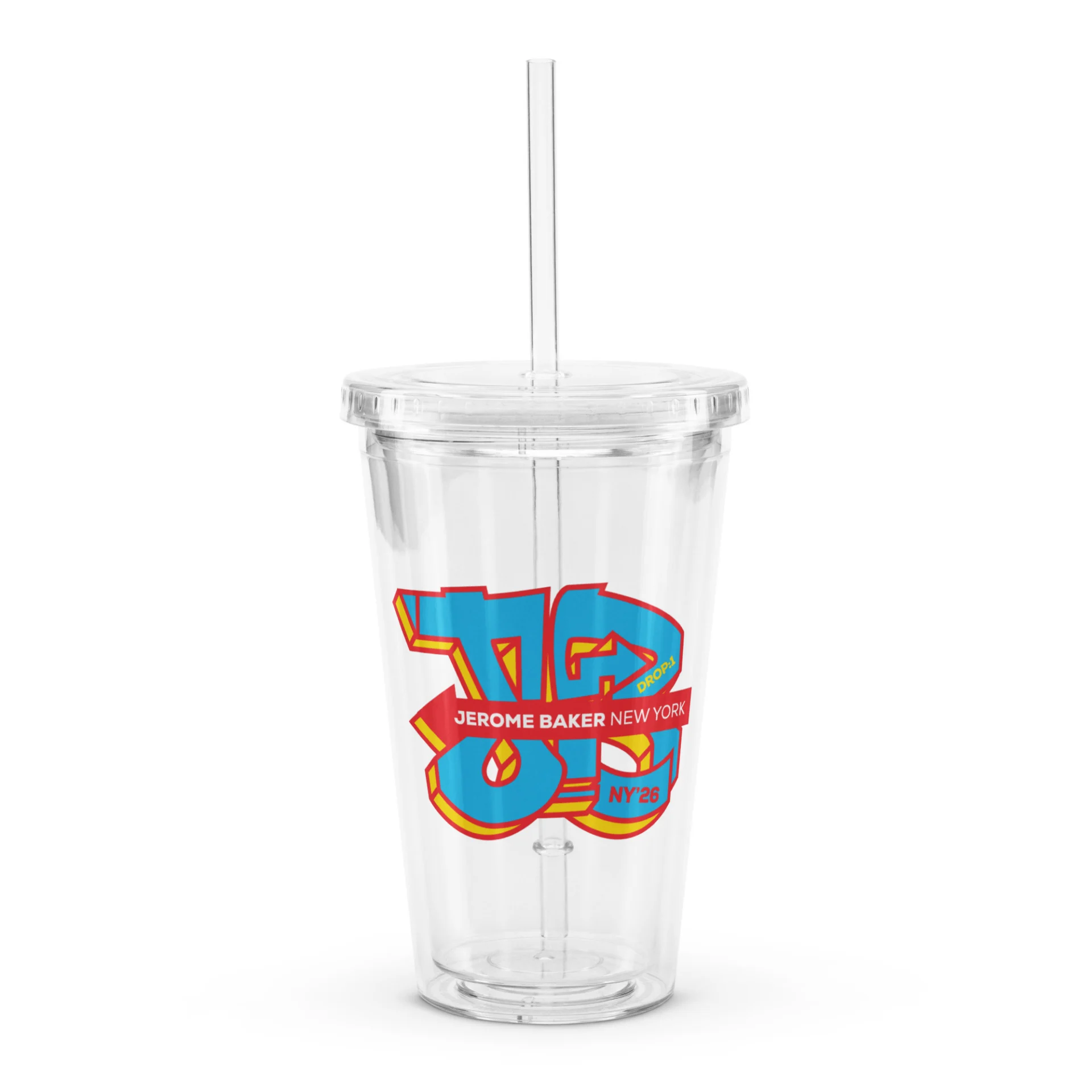 Clear plastic tumbler – Drop One