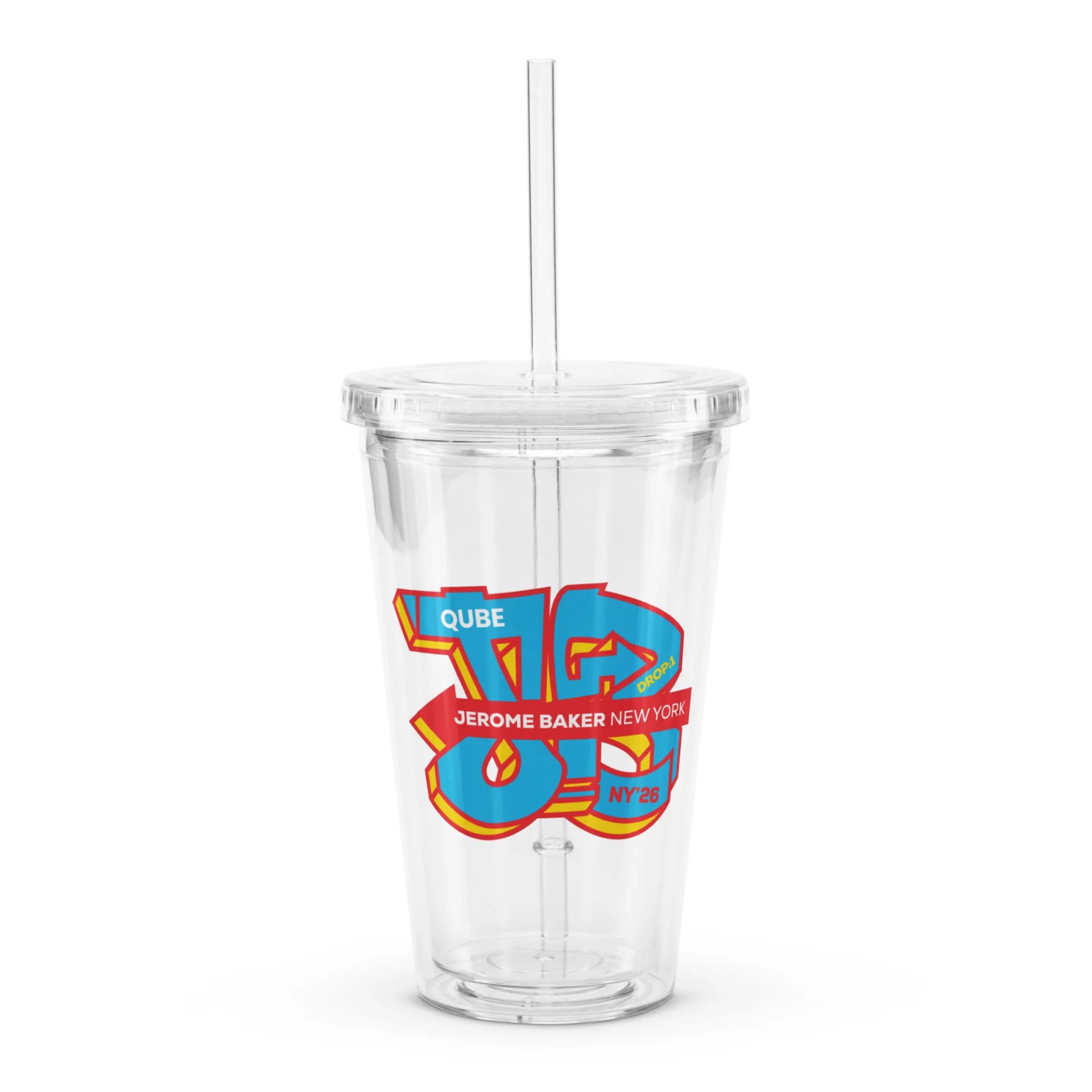 Qube – Clear plastic tumbler