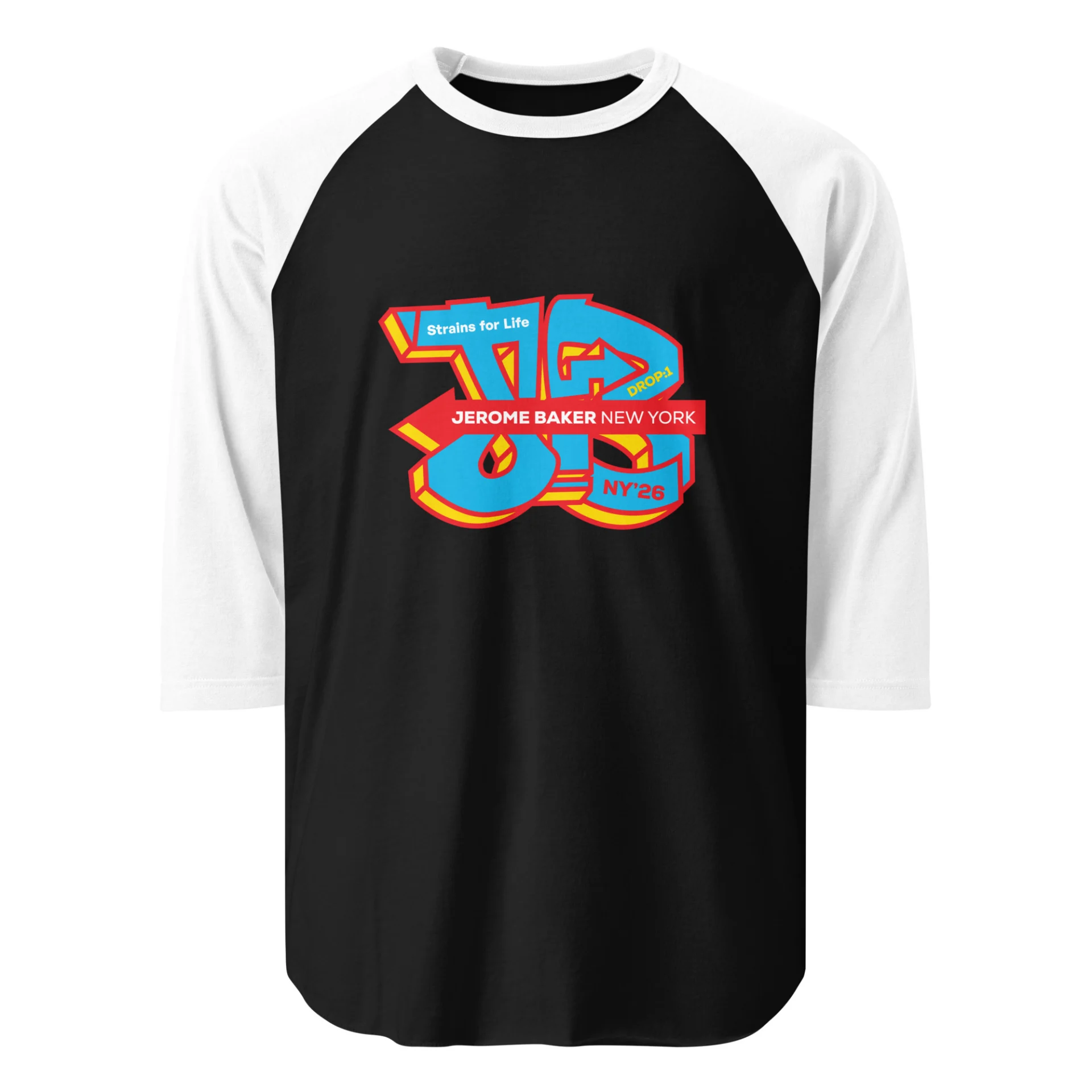Strains for Life – 3/4 sleeve raglan shirt