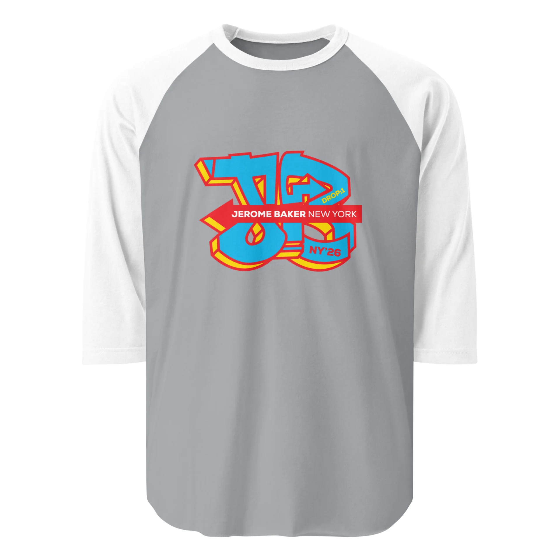 3/4 sleeve raglan shirt – Drop One - Image 6