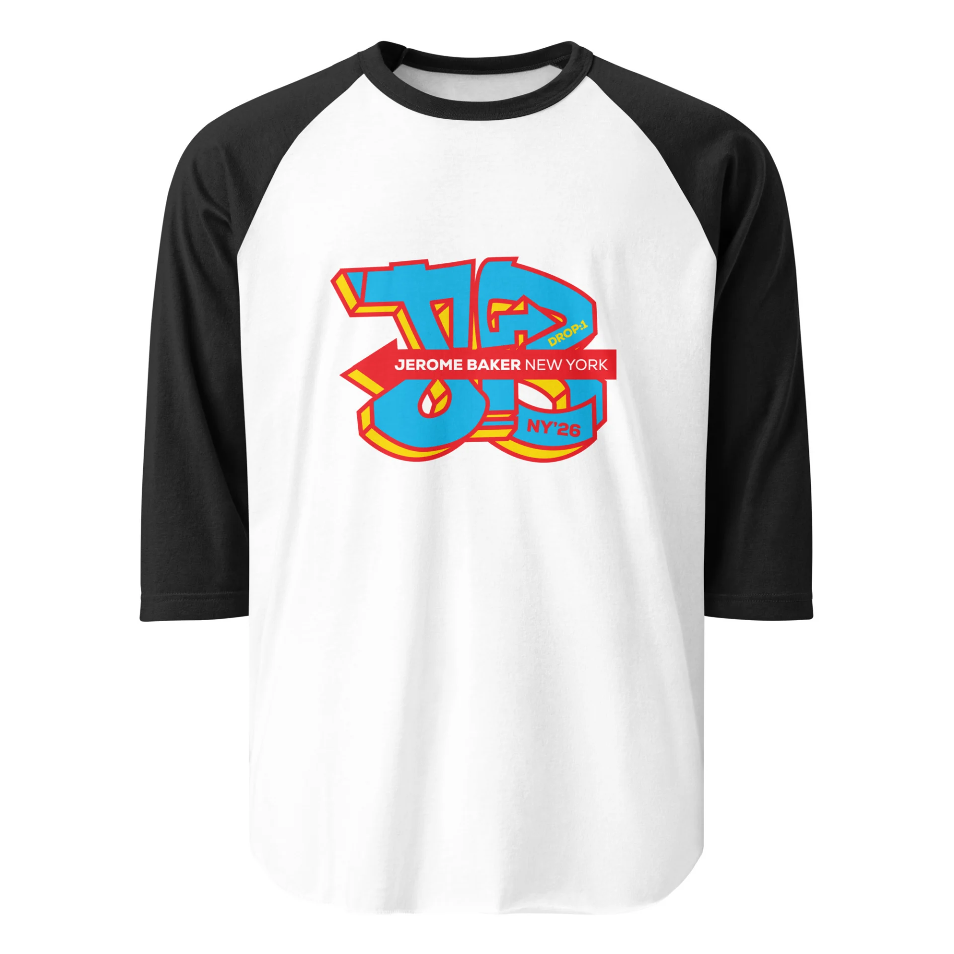 3/4 sleeve raglan shirt – Drop One - Image 8