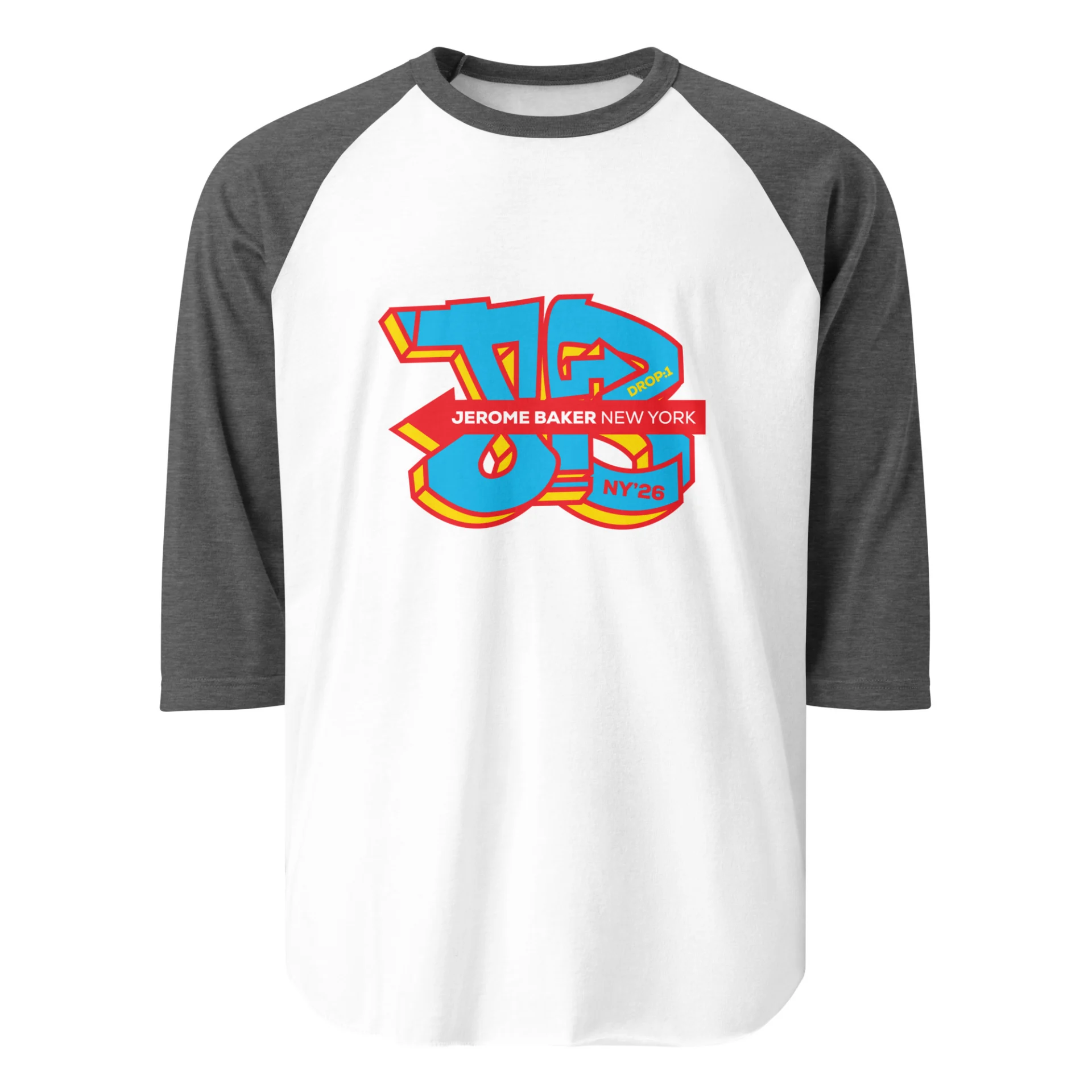 3/4 sleeve raglan shirt – Drop One - Image 9