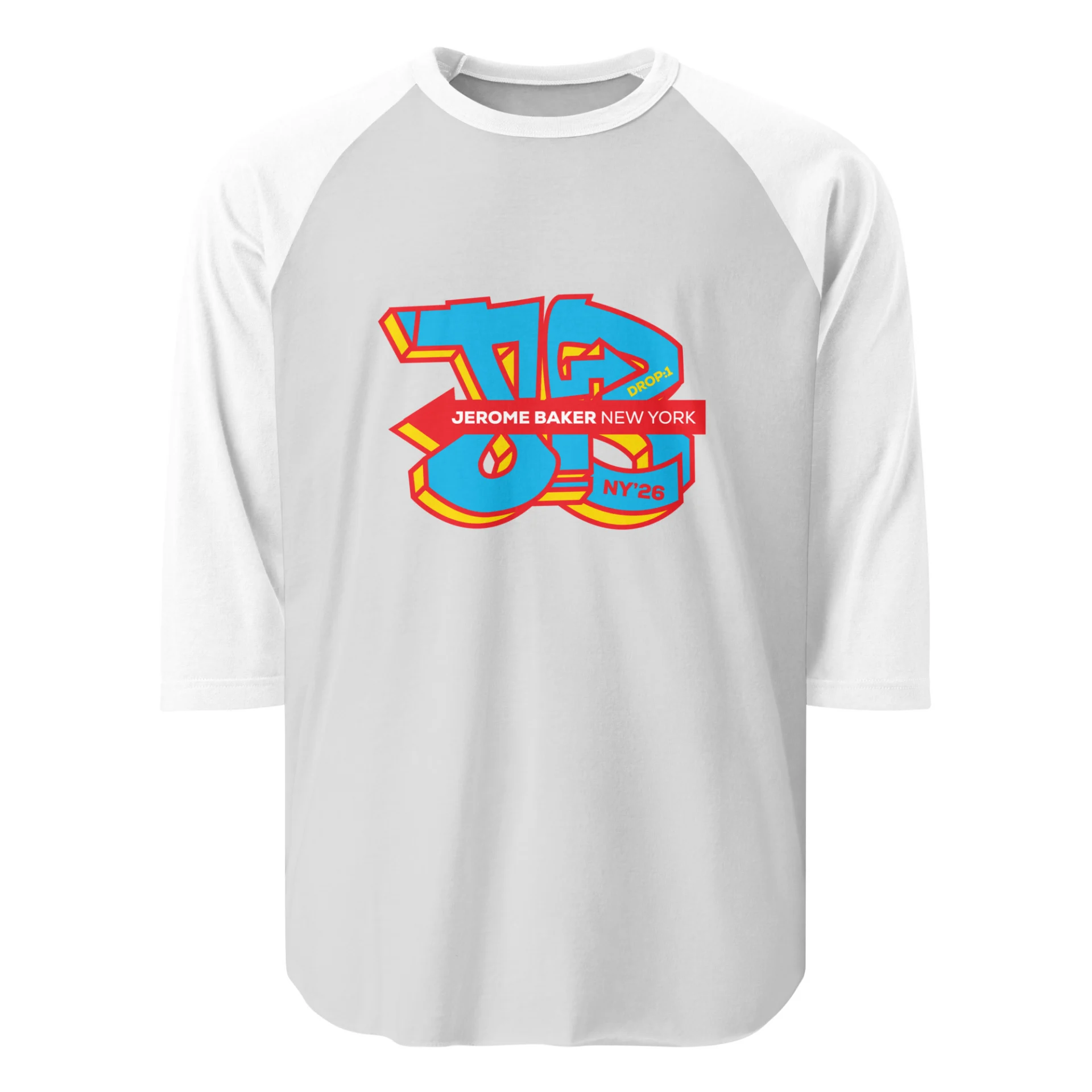 3/4 sleeve raglan shirt – Drop One - Image 7