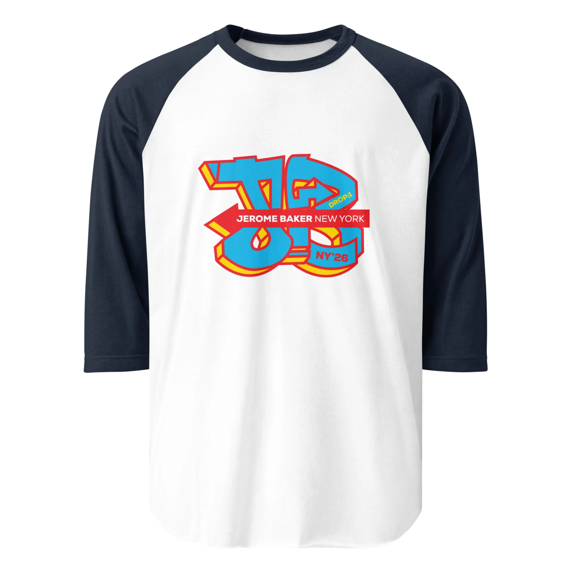 3/4 sleeve raglan shirt – Drop One - Image 11