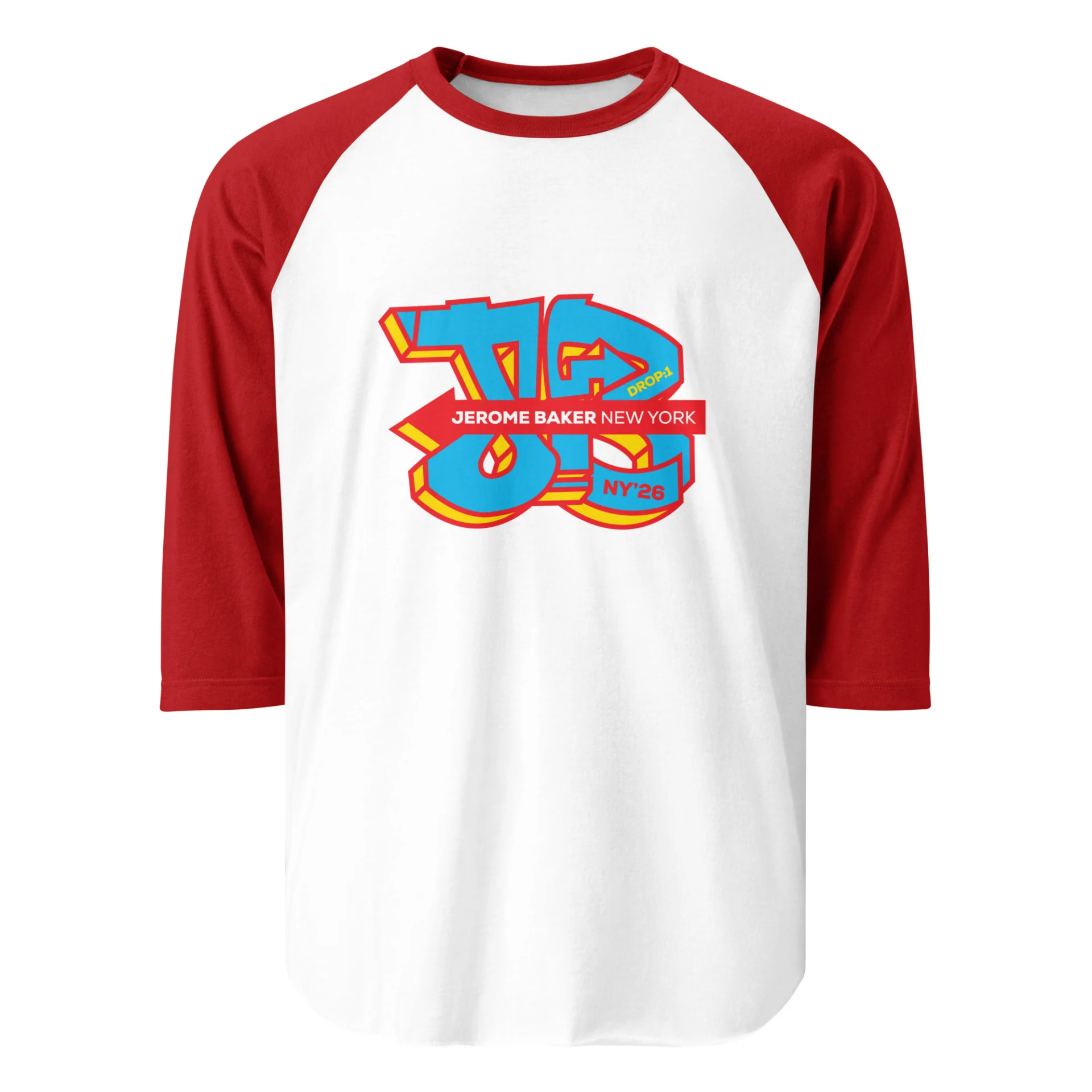 3/4 sleeve raglan shirt – Drop One - Image 12
