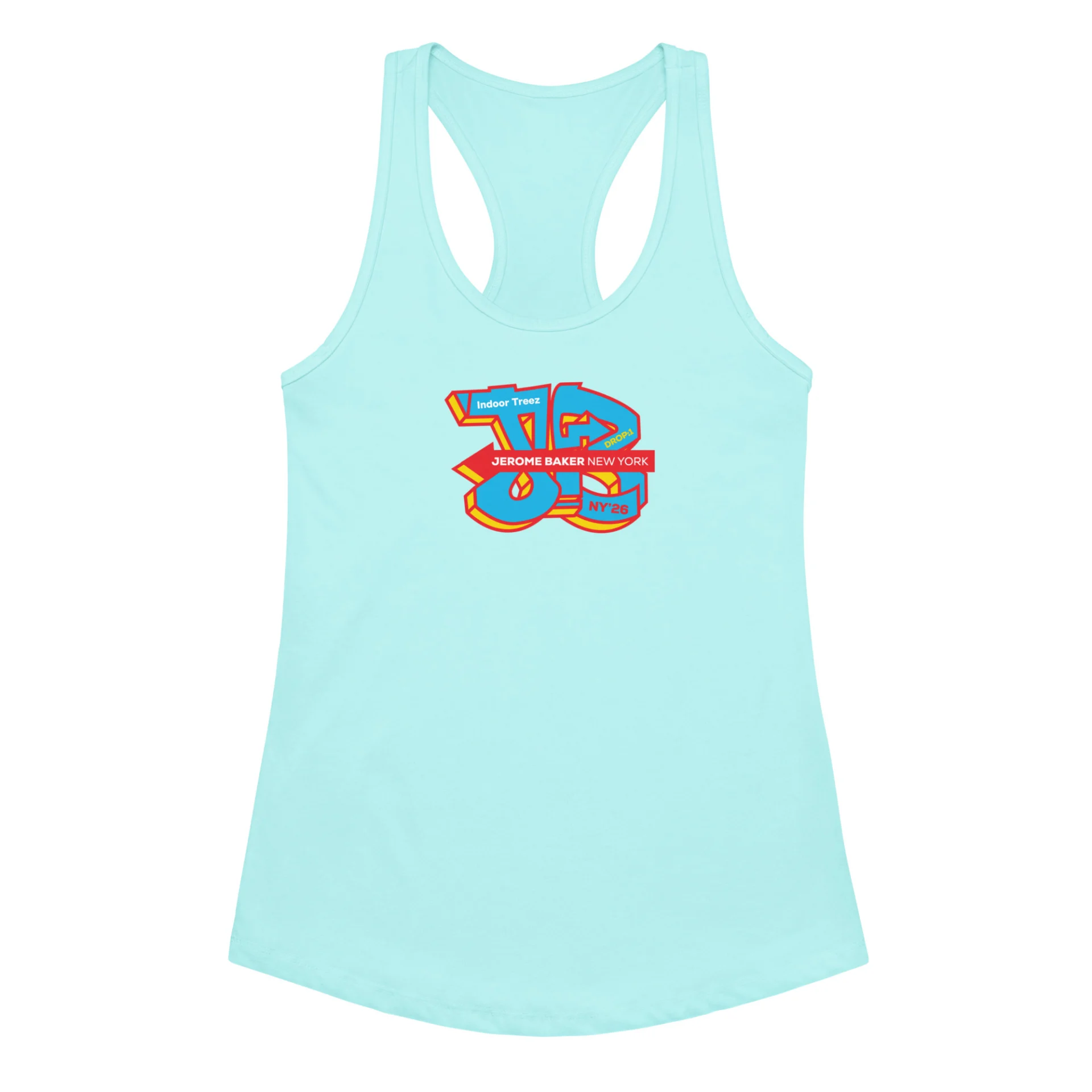 Indoor Treez – Women’s fitted racerback tank top - Image 7