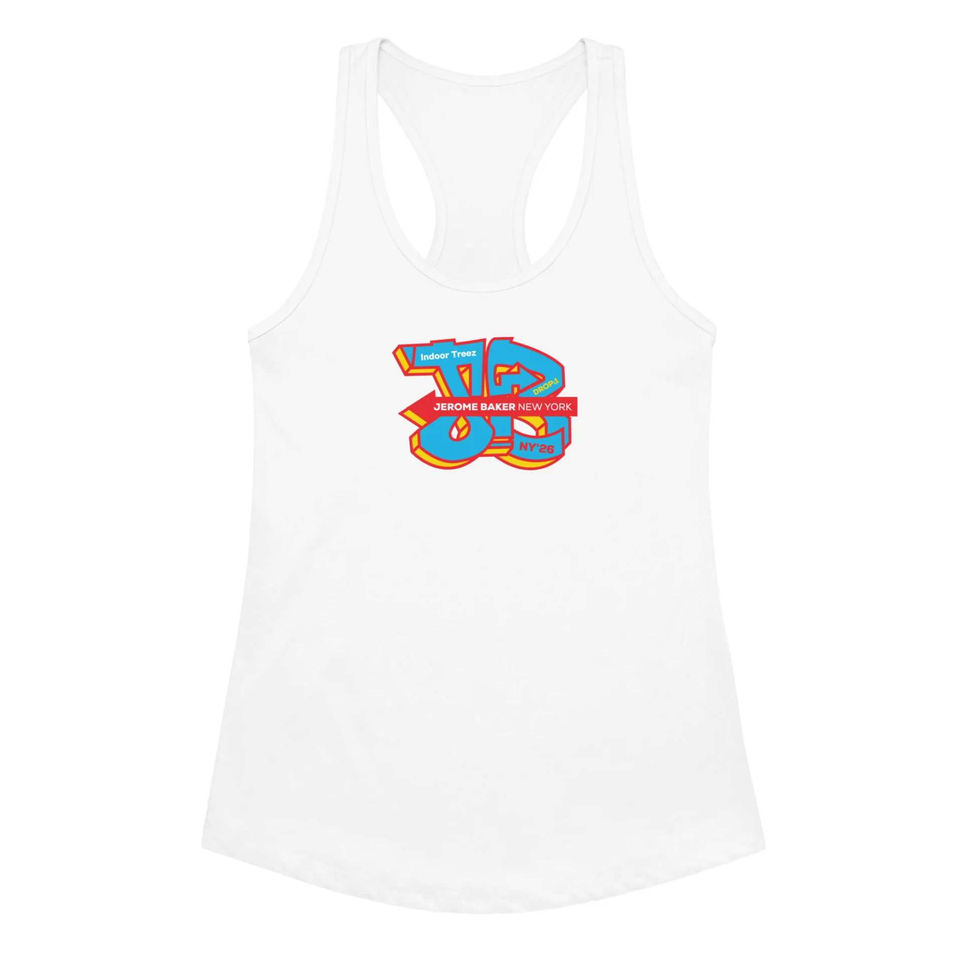 Indoor Treez – Women’s fitted racerback tank top - Image 5